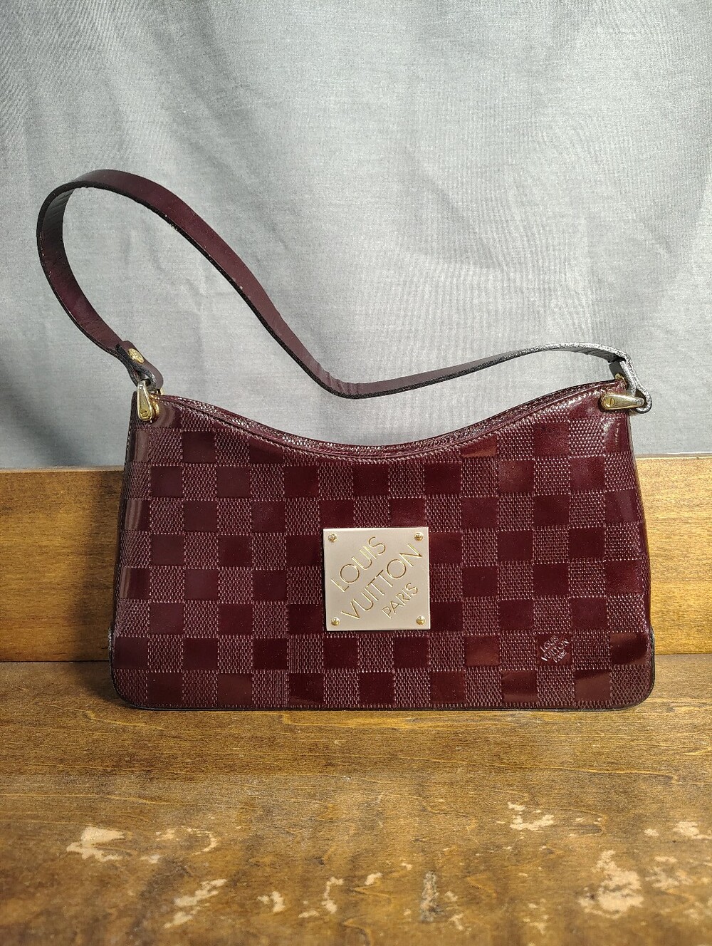 Louis Vuitton Women's Burgundy Damier Shoulder Bag